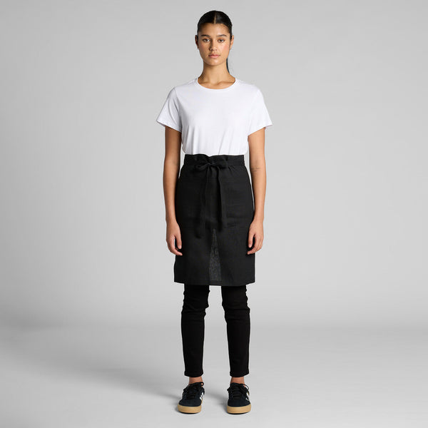 AS Colour Linen Half Apron | 1087 (Black)