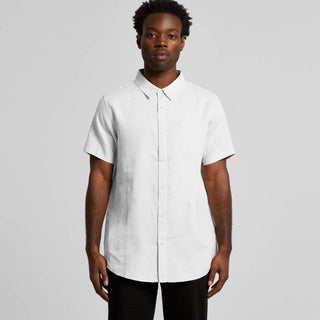 AS Colour Linen S/S Shirt | 5420 (White)