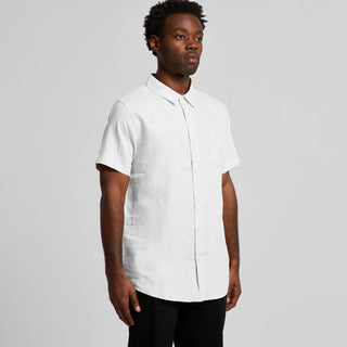 AS Colour Linen S/S Shirt | 5420 (White)
