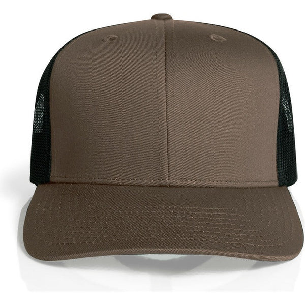 AS Colour Mesh Contrast Trucker Cap | 1191 (Walnut/Black)