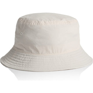 AS Colour 1171 Nylon Bucket Hat - Front View | color:Bone|view:front