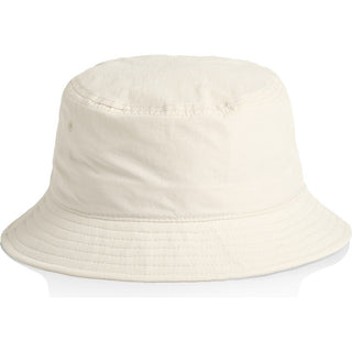 AS Colour 1171 Nylon Bucket Hat - Front View | color:Ecru|view:front