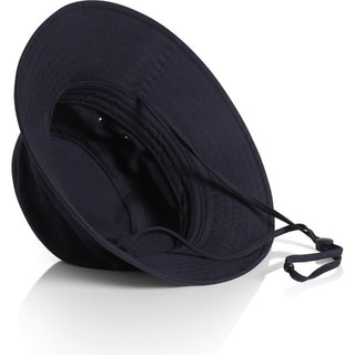 AS Colour 1174 Nylon Wide Brim Bucket Hat - Back View | color:Navy|view:back