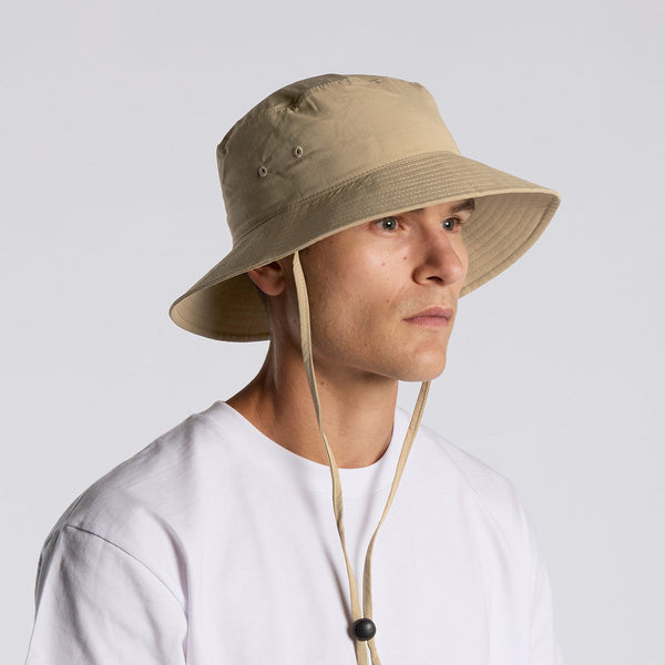 AS Colour Nylon Wide Brim Bucket Hat | 1174 (Khaki)