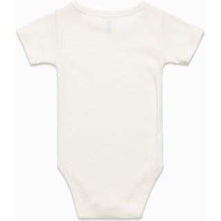 AS Colour 3003 Organic Infant Mini-Me One-Piece - Back View | color:Natural|view:back
