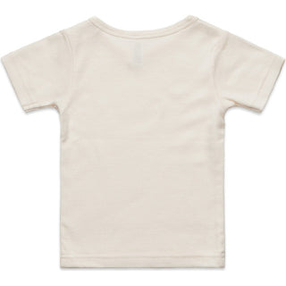 AS Colour 3001 Organic Infant Wee Tee - Back View | color:Natural|view:back