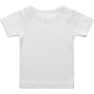 AS Colour 3001 Organic Infant Wee Tee - Back View | color:White|view:back