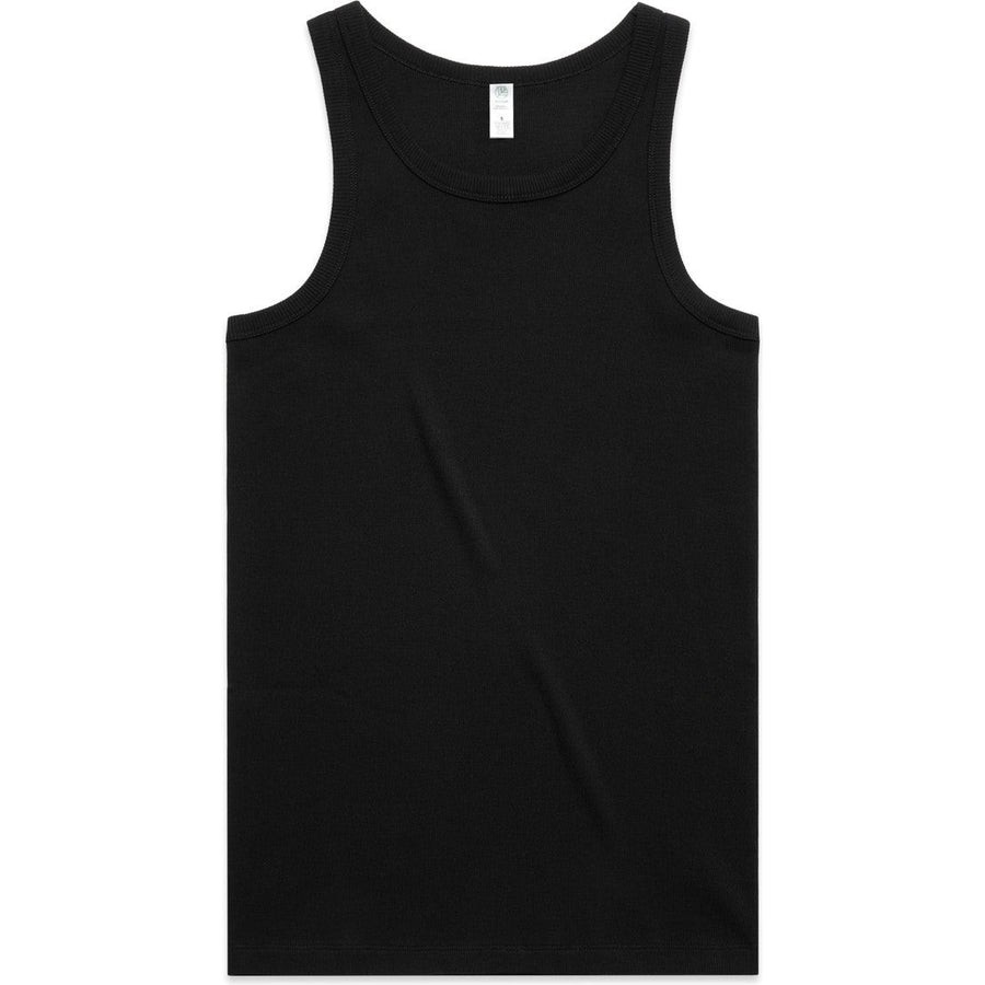 AS Colour Organic Rib Singlet | 5063G (Black)