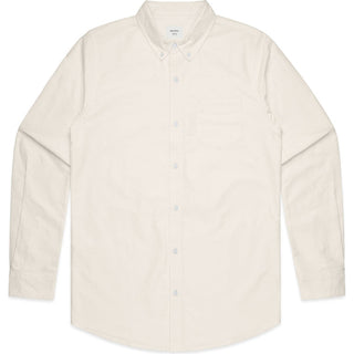 AS Colour 5401 Oxford Shirt - Front View | color:Natural|view:front