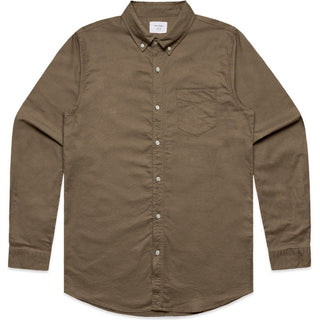 AS Colour 5401 Oxford Shirt - Front View | color:Walnut|view:front