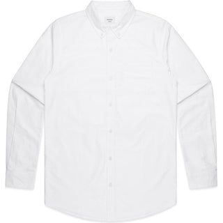 AS Colour 5401 Oxford Shirt - Front View | color:White|view:front