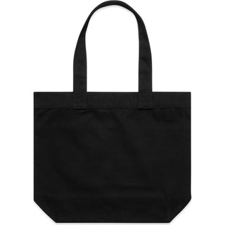 AS Colour 1041 Pocket Tote Bag - Back View | color:Black|view:back