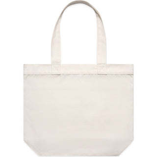 AS Colour 1041 Pocket Tote Bag - Back View | color:Cream|view:back
