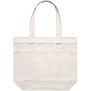 AS Colour 1041 Pocket Tote Bag - Front View | color:Cream|view:front