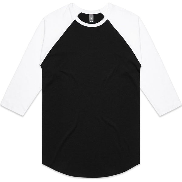 AS Colour Raglan Tee | 5012 (Black/White)