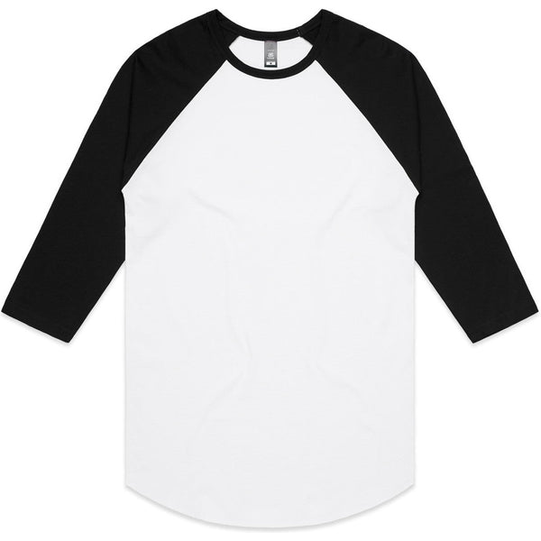 AS Colour Raglan Tee | 5012 (White/Black)