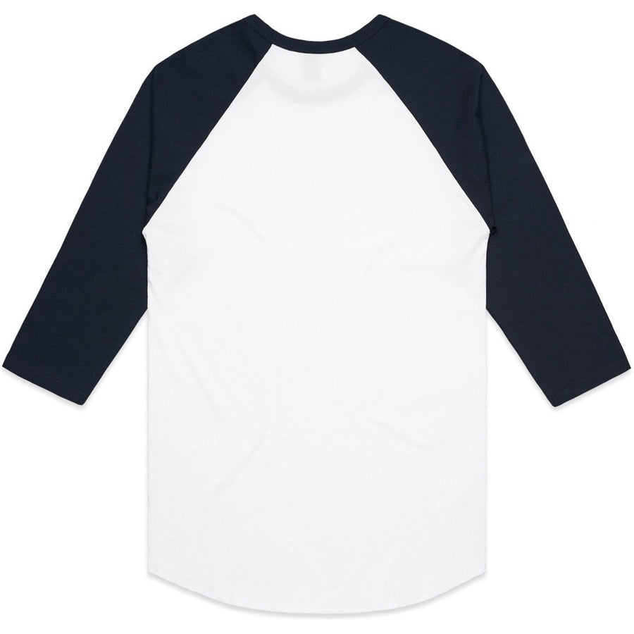 AS Colour Raglan Tee | 5012 (White/Navy)