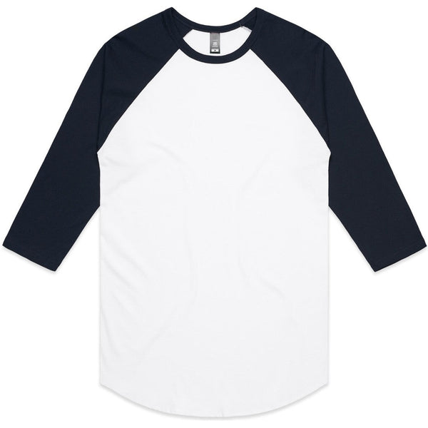 AS Colour Raglan Tee | 5012 (White/Navy)