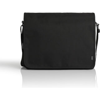 AS Colour 1027 Recycled Messenger Bag - Front View | color:Black|view:front