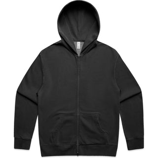 AS Colour 5170 Relax Faded Zip Hood - Front View | color:Faded Black|view:front