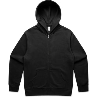 AS Colour 5162 Relax Zip Hood - Front View | color:Black|view:front