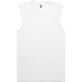 AS Colour 5078 Staple Active Tank - Front View | color:White|view:front