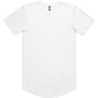 AS Colour 5076 Staple Curve Tee - Front View | color:White|view:front