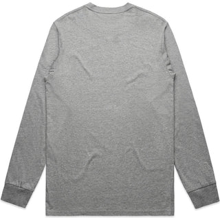 AS Colour 5020 Staple L/S Tee - Back View | color:Grey Marle|view:back