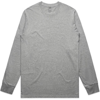 AS Colour 5020 Staple L/S Tee - Front View | color:Grey Marle|view:front