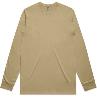 AS Colour 5020 Staple L/S Tee - Front View | color:Khaki|view:front