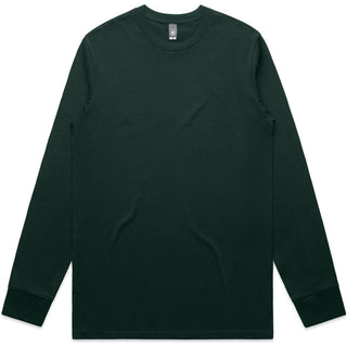 AS Colour 5020 Staple L/S Tee - Front View | color:Pine Green|view:front