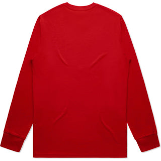 AS Colour 5020 Staple L/S Tee - Back View | color:Red|view:back