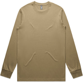 AS Colour 5020 Staple L/S Tee - Front View | color:Sand|view:front