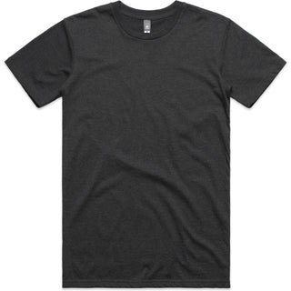 AS Colour 5001M Staple Marle Tee - Front View | color:Asphalt Marle|view:front