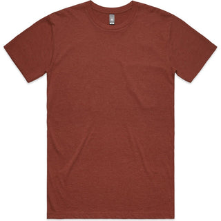 AS Colour 5001M Staple Marle Tee - Front View | color:Brick Marle|view:front