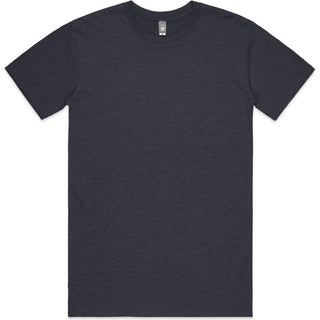 AS Colour 5001M Staple Marle Tee - Front View | color:Navy Marle|view:front