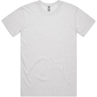 AS Colour 5001M Staple Marle Tee - Front View | color:White Marle|view:front