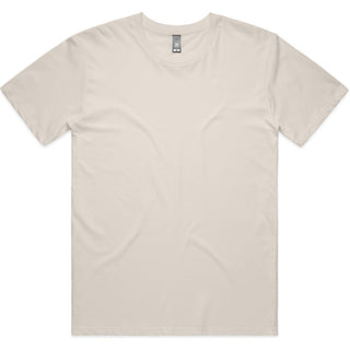 AS Colour  Staple Minus Tee [-5cm] 5074 (Bone) - Front View | color:|view:front