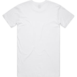 AS Colour  Staple Plus Tee [+5cm] 5075 (White) - Back View | color:|view:back