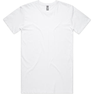 AS Colour  Staple Plus Tee [+5cm] 5075 (White) - Front View | color:|view:front