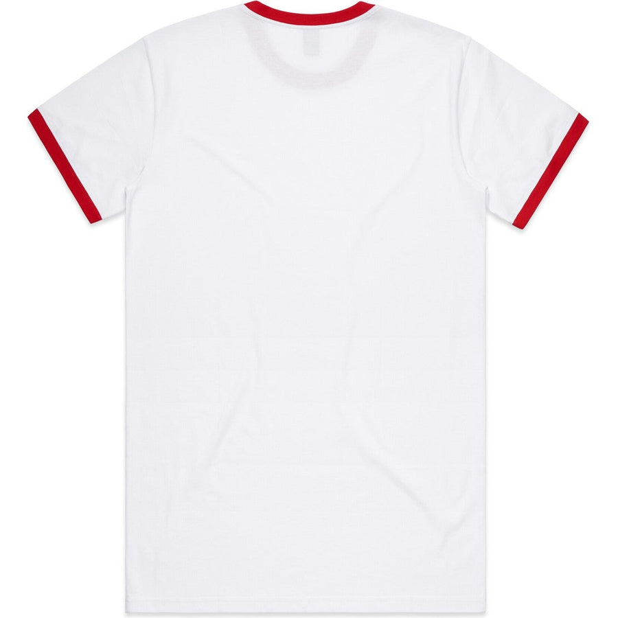 AS Colour Staple Ringer Tee | 5053 (White/Red)