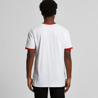 AS Colour Staple Ringer Tee | 5053 (White/Red)