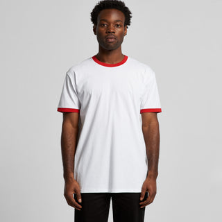 AS Colour Staple Ringer Tee | 5053 (White/Navy)