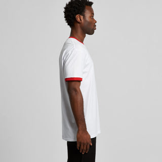 AS Colour Staple Ringer Tee | 5053 (White/Black)