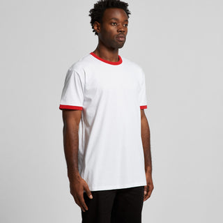 AS Colour Staple Ringer Tee | 5053 (White/Navy)