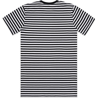 AS Colour 5028 Staple Stripe Tee - Back View | color:Black/White|view:back