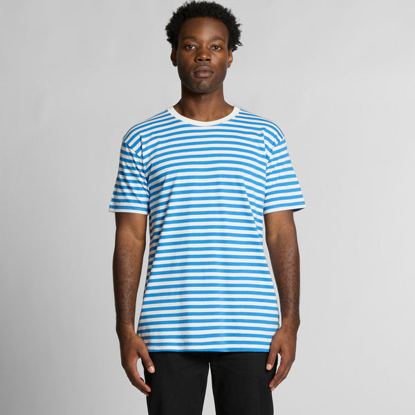 AS Colour Staple Stripe Tee | 5028 (Navy/White)