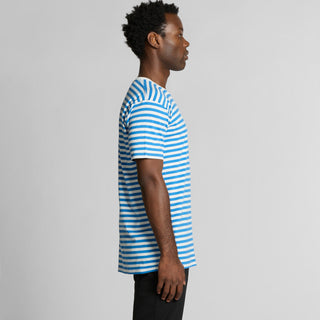 AS Colour Staple Stripe Tee | 5028 (Natural/Walnut)