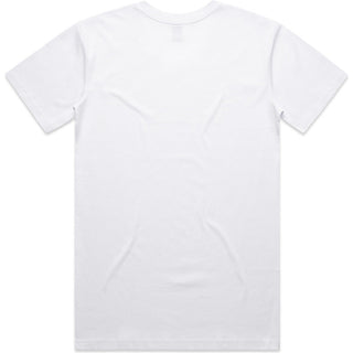 AS Colour 5001V Staple V Neck Tee - Back View | color:White|view:back