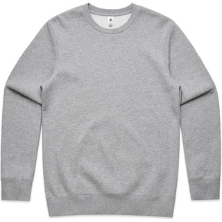 AS Colour 5103 Stencil Crew - Front View | color:Grey Marle|view:front